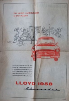 Lloyd Motorisierte Abendpost 1957 "Schrittmacher der Vollmotorisierung" Carmagazine (2808)